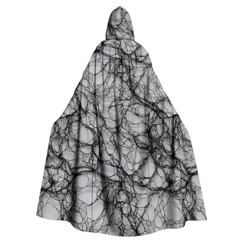 Susenstone Vampir Umhang mit Kapuze,Unisex Lange Kapuzenumhang Cape Umhang Halloween Kostüm Damen Herren Halloween Lustig Neuartiger Druck Mittelalter Umhang Pagan Fasching Cosplay Party von Susenstone