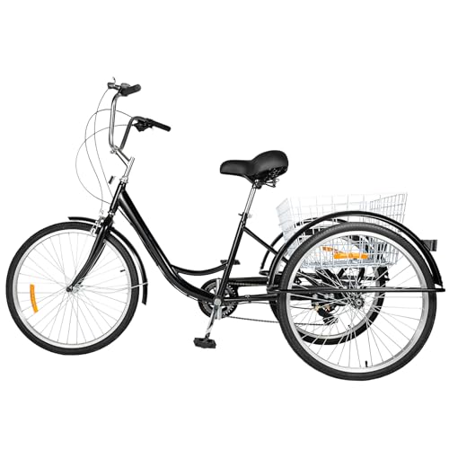 Erwachsenen-Dreirad 8-Gang Dreirad mit einem bis 120kg rutschfeste Pedale Es kann zur Erholung zum Einkaufen oder zum Training verwendet Werden etc von Susoso
