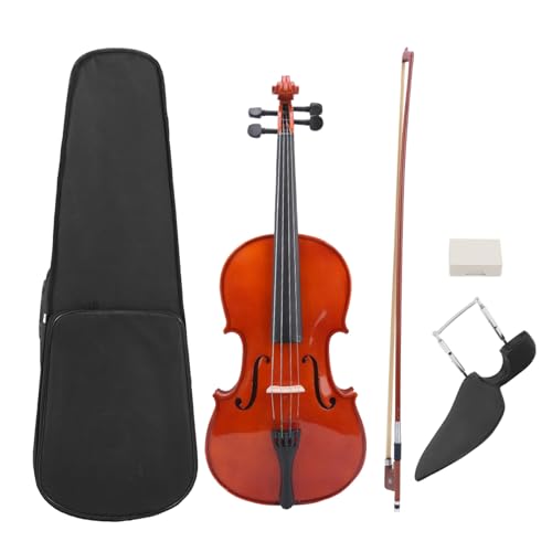 SustVita 16 Zoll Fichte Massivholz Violine, Bratsche Instrument für Anfänger -Kit mit Bogenkoffer, 87 × 32 × 17 cm multifunktional inhärente Farbketteninstrument VA - 35 von SustVita