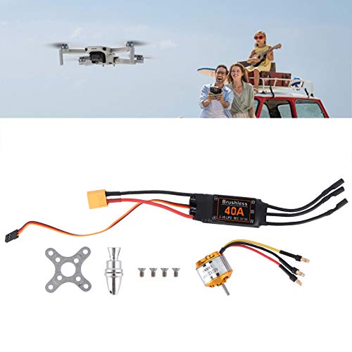 SustVita 2212 KV1400 Motor + 40A bürstenloser ESC -Kombination mit XT60 -Stecker für eine verbesserte Steuerung in RC -Flugzeugen und Drohnen von SustVita