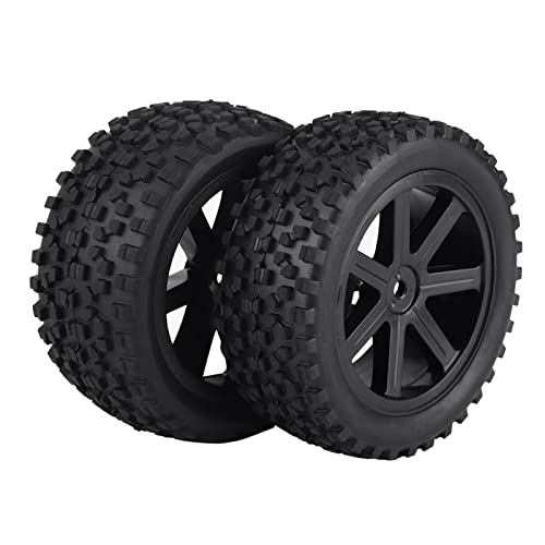 SustVita RC-Auto-Gummireifen, 4er-Set, RC-LKW-Reifen-Rad-Reifenteile, geeignet für 1/10 ZD Racing Crawler-Automodell (Schwarz) von SustVita