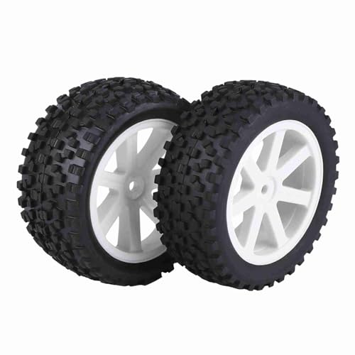 SustVita RC-Auto-Gummireifen, 4er-Set, RC-LKW-Reifen-Rad-Reifenteile, geeignet für 1/10 ZD Racing Crawler-Automodell (Weiß) von SustVita