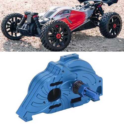 SustVita RC -Getriebeabdeckung, Hochfestigkeit Aluminium -Legierungs -Getriebekasten mit Zahnrad und Ritzel für Arrma Senton Granite Typhon 1/10 RC Car (Dunkelblau) von SustVita