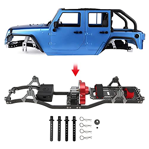 SustVita SCX10 RC Crawler Chassis 313mm Radstand Metall -Chassis -Rahmen RC für 1/10 RC Crawler -Rahmen mit integriertem Präfixalgetriebe und CNC -Prozess SustVita SCX10 RC Crawler Chassis 313mm Radstand Metall -Chassis -Rahmen RC für 1/10 RC Crawler -Rahmen mit integriertem Präfixalgetriebe und CNC -Prozess von SustVita
