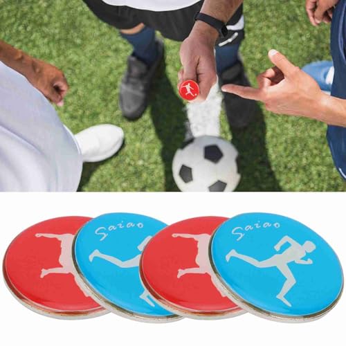 SustVita Sports Schiedsrichter -Schiedsrichter -Tool, zweiseitige Fußballfußball -Schiedsrichter -Währung mit Edge Design 4PCS von SustVita