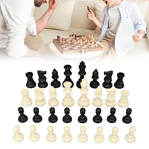 Sustvita Wear Defiance Chessmen Set 32pcs Kunststoffschachstücke Nicht -Slip -Anti -Scratch für Camping und Familienspaß von SustVita