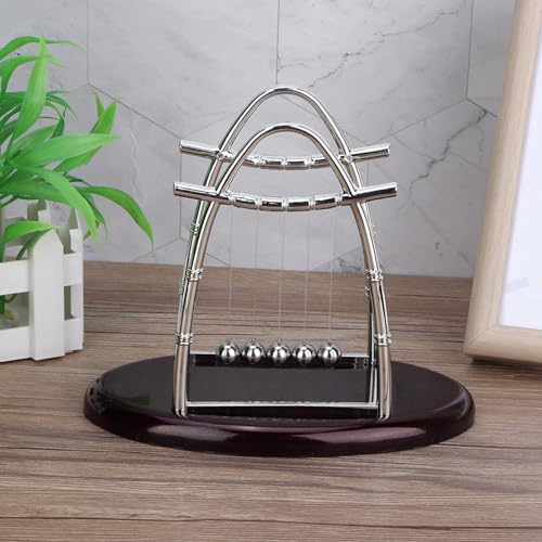 Sustvita pädagogische Wissenschaft Balance Balls Newtons Cradle Balance Ball Stress Relief Desk Toy Home Office Decor Accessoires (M) von SustVita