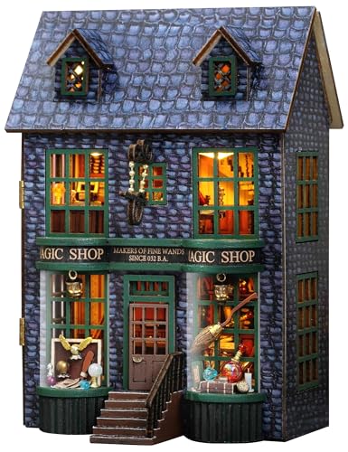 Sutinban Puppenhaus Miniatur DIY Haus Kit Mini Holz Puppenhaus Spielzeug für Erwachsene Geschenk (Magic Shop) von Sutinban