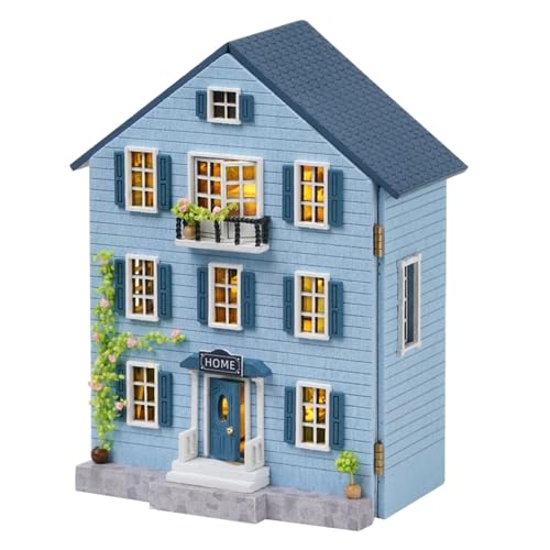 Sutinban Puppenhaus Miniatur DIY Haus Kit Mini Holz Puppenhaus Spielzeug für Erwachsene Geschenk (Molan House) von Sutinban