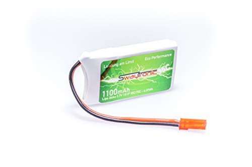 Swaytronic 7640159360933 LiPo 1S 3.7V 1100mAh 35C/70C JST von Swaytronic