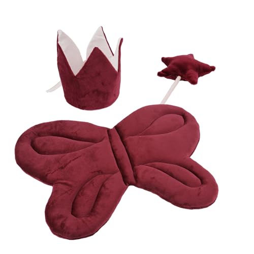 Sweeaau 3-teiliges hübsches Mädchen-Outfit-Zubehör-Set, Kopfbedeckung und Stern-Zauberstab für Kinder-Fotoshootings und Feiertags-Events, Geburtstagsparty-Outfit Sweeaau 3-teiliges hübsches Mädchen-Outfit-Zubehör-Set, Kopfbedeckung und Stern-Zauberstab für Kinder-Fotoshootings und Feiertags-Events, Geburtstagsparty-Outfit von Sweeaau