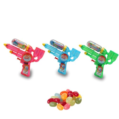 Sweet Flash Wasserpistole gefüllt mit JellyBeans – 3er Set in Grün, Rot & Blau – Süßigkeiten & Spielzeug in Einem – Perfekt für Kindergeburtstage, Partys & Sommeraktivitäten von Sweet Flash