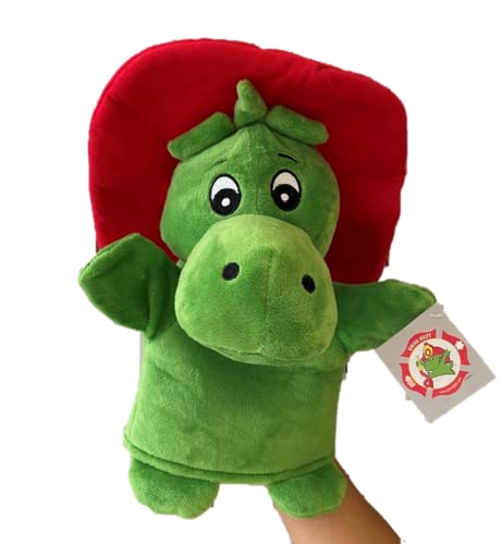 Sweety Toys 11377 GRISU Handpuppe Drache Plüsch ca. 30 cm, grün von Sweety Toys