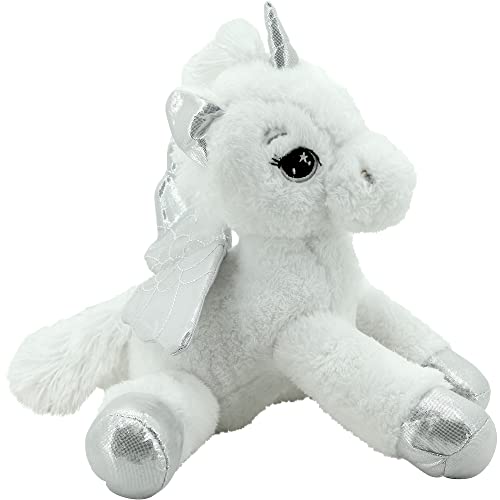 Sweety Toys 11711 Einhorn Plüschtier Kuscheltier, Weiss, 34 cm von Sweety Toys