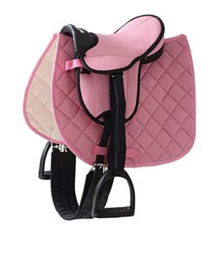 Sweety Toys 13647 Sattel mit Steigbügeln - geeignet für Stehpferde 105cm (pink) von Sweety Toys