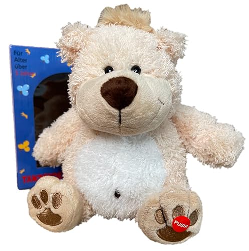 Sweety Toys 14170 Plüschbär - Super weiches Teddy Tanzender Willi- 25cm braun - bewegliches Plüschtier mit Sound von Sweety Toys