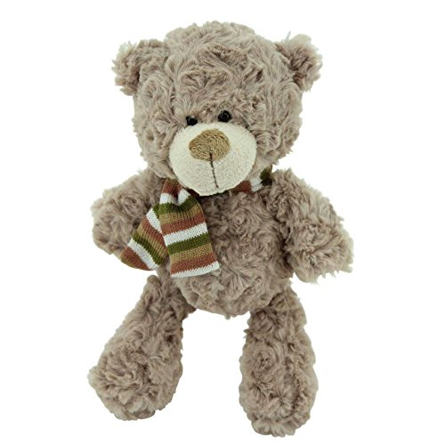 Sweety Toys 3815 Teddybär Plüschbär Kuschelbär Teddy Bär 29 cm braun,mit Schal kuschelweich, supersüss 3815 von Sweety Toys