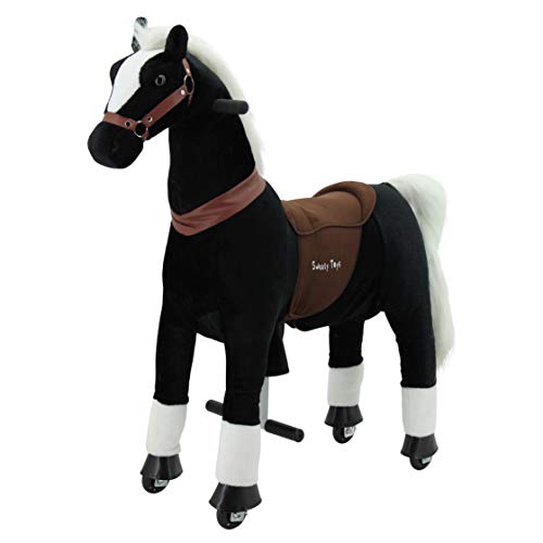 Sweety Toys 7325 Reittier gross Pferd BLACKY auf Rollen für 4 bis 9 Jahre - RIDING ANIMAL Sweety Toys 7325 Reittier gross Pferd BLACKY auf Rollen für 4 bis 9 Jahre - RIDING ANIMAL von Sweety Toys