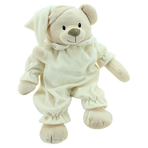 Sweety-Toys 90242 Schlafbär Sleepy Kuschelbär Teddy ca.50 cm, beige Supersoft von Sweety-Toys