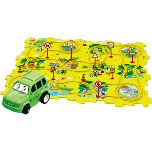 Konstruierbares Cartoon Puzzle Schienenauto Spielzeug, Schienenauto Spielzeug Die Unterhaltung Kindern, Hand Koordinationsspielzeug von Swetopq