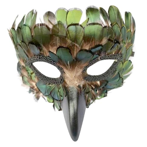 Swetopq Maskerade Party Tanz Kostüm Maske Halloween Halbgesichtsmaske Dekorationen Halloween Maske Festival Karnevalsmaske Halbes Gesicht Federn Maske Cosplays Federn Maske Maskenball Maske von Swetopq