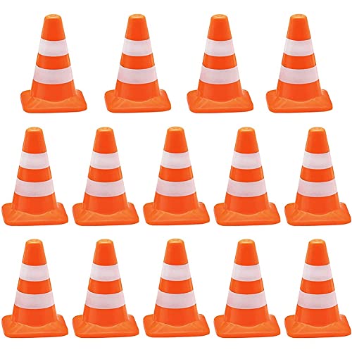 Swiixxer 14 Stück Mini Triangle Cone Triangle Cone Road Parking Signs Roadblock, Small Signs von Swiixxer