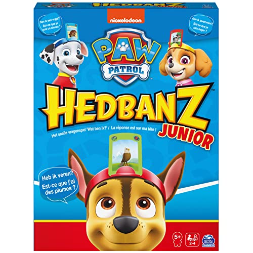 HedBanz Junior PAW Patrol - Brettspiel zum Erraten von Bildern - Niederländisch-Französisch Edition von Swim Ways