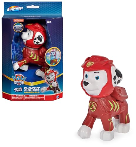 SwimWays Paw Patrol Schwimmfigur Marshall, schwimmendes Wasserspielzeug, geeignet für Kinder ab 3 Jahren von Swim Ways