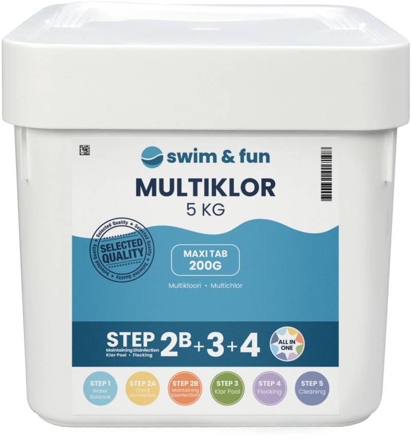 Swim &  Fun Multichlor 25 St. x 200 Gramm von Swim & Fun