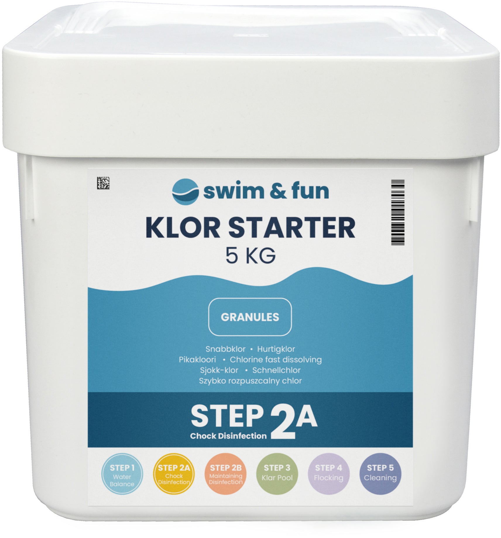 Swim &  Fun Starter Schnell-Chlor-Granulat 5 kg von Swim & Fun