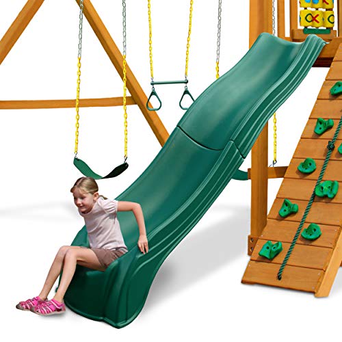 Swing-N-Slide WS 5033 Olympus Wave Rutsche Kunststoffrutsche für 5' Decks, grün von Swing-N-Slide