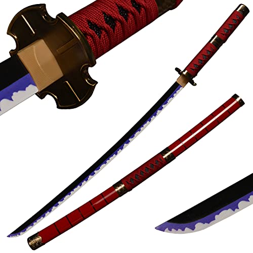 Sword Valley Roronoa Zoro Holzschwert 104cm, Holz Katana, Japanisches Anime Cosplay Schwert-Kitetsu von Sword Valley