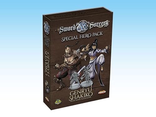 Sword & Sorcery: Genrju & Shakiko Hero Pack - White/Black Monk von Ares Games