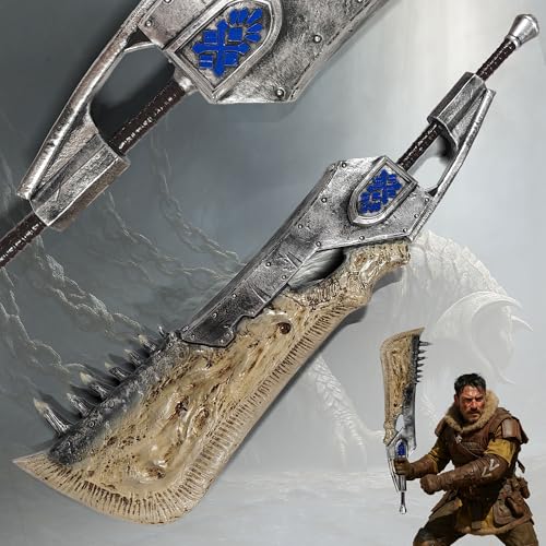 Swords and more Monster Hunter Schwert Giant Jawblade 143cm | Detaillierte Großschwert Replik aus Resin | Lebensgroßes Cosplay Deko Schwert für Sammler | MHW Fanartikel & Gaming Deko Swords and more Monster Hunter Schwert Giant Jawblade 143cm | Detaillierte Großschwert Replik aus Resin | Lebensgroßes Cosplay Deko Schwert für Sammler | MHW Fanartikel & Gaming Deko von Swords and more