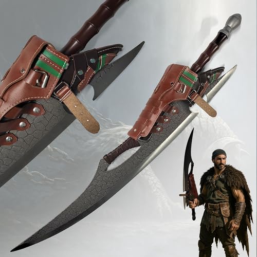Swords and more Monster Hunter Wilds Schwert Hope Blade I 91cm | Wilds Series Replik aus Stahl | Großschwert Sammlerstück mit Holzgriff für Fans & Gamer | Videospiel Deko Swords and more Monster Hunter Wilds Schwert Hope Blade I 91cm | Wilds Series Replik aus Stahl | Großschwert Sammlerstück mit Holzgriff für Fans & Gamer | Videospiel Deko von Swords and more