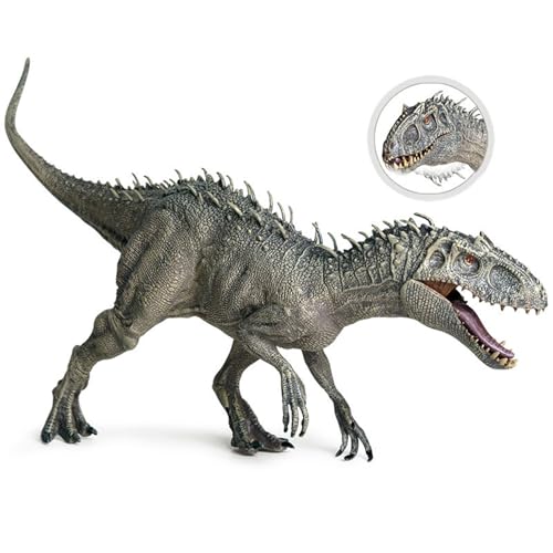 Jurassic Dinosaurier Spielzeug Simulation Wildtier Ornamente Dinosaurier Modell Set Tier Dinosaurier Spielzeug Modell grau Tyrannosaurus Rex Modell von Swtgaah