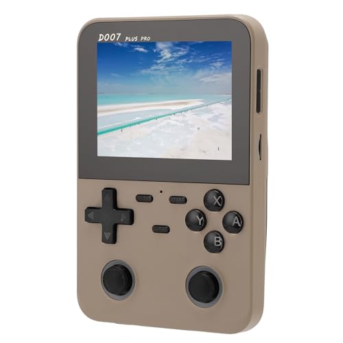 Dual Joystick Handheld Game Player, 3,5 Zoll IPS Bildschirm, 64 GB Speicher, 2500 mAh Akku, Ausgang, 4 Stunden Spielzeit, für Unterhaltung, Spielekonsole (Sekt) von Sxhlseller