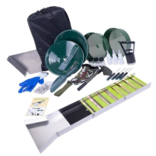 Sxhlseller Klappbare Aluminiumlegierung Schleulungsbox für Tragbare Goldabbaugeräte - Langlebig, Rostfeste, Leichtes Gewicht Sxhlseller Klappbare Aluminiumlegierung Schleulungsbox für Tragbare Goldabbaugeräte - Langlebig, Rostfeste, Leichtes Gewicht von Sxhlseller