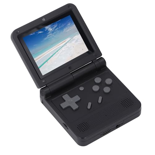 V90 Handheld-Spielekonsole, 3-Zoll-Bildschirm, 15 Emulatoren, Faltbare Handheld-Spielekonsole für Weihnachtsgeburtstage, 1020-mAh-Akku (16G) von Sxhlseller