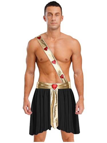 Sxiwei Herren Kostüm Cupido Für Valentinstag Kostüme Eros Gott Der Liebe Tunika Kleid Toga Griechischer Römischer Gott Karnevalskostüme Halloween Party Weihnachten Schwarz 3XL Sxiwei Herren Kostüm Cupido Für Valentinstag Kostüme Eros Gott Der Liebe Tunika Kleid Toga Griechischer Römischer Gott Karnevalskostüme Halloween Party Weihnachten Schwarz 3XL von Sxiwei