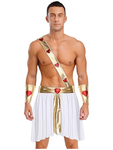 Sxiwei Herren Kostüm Cupido Für Valentinstag Kostüme Eros Gott Der Liebe Tunika Kleid Toga Griechischer Römischer Gott Karnevalskostüme Halloween Party Weihnachten Weiß M Sxiwei Herren Kostüm Cupido Für Valentinstag Kostüme Eros Gott Der Liebe Tunika Kleid Toga Griechischer Römischer Gott Karnevalskostüme Halloween Party Weihnachten Weiß M von Sxiwei