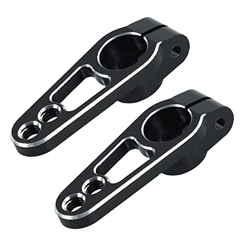 Sxmrmnx 2 Stuecke Aluminium Legierung 25 T 31 mm Lenkung Servo Arm Horn für RC Auto Crawler Teile, Schwarz von Sxmrmnx