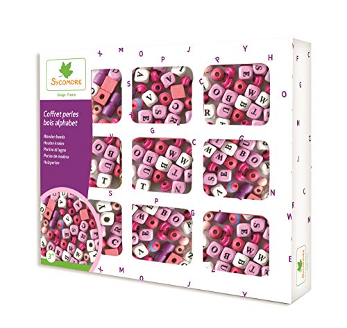 Sycomore CRE3267 Kreative Freizeitbeschäftigung für Kinder-Kästchen mit ABC-Holzperlen-Ab 3 Jahren-Sycomore-CRE3267, Mehrfarben Sycomore CRE3267 Kreative Freizeitbeschäftigung für Kinder-Kästchen mit ABC-Holzperlen-Ab 3 Jahren-Sycomore-CRE3267, Mehrfarben von Sycomore