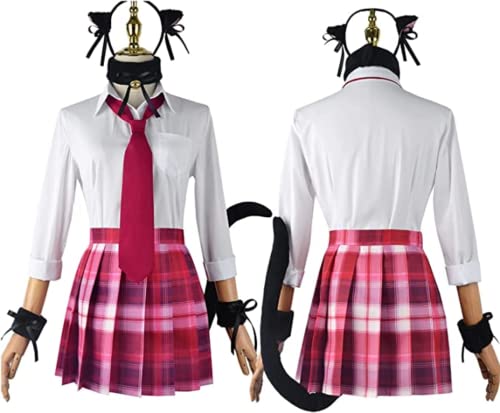 Syedeliso Anime Marin Kitagawa Wakana Gojo Sajuna Inui Teufel Cosplay Kostüm Schuluniform Vollen Satz Outfit (Marin Kitagawa Katze,M) von Syedeliso