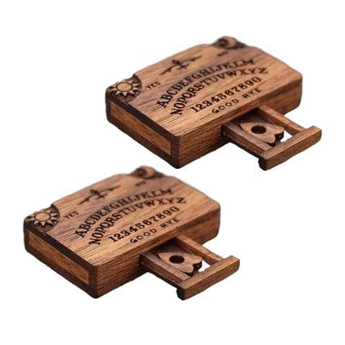2 Stück Klassisches Ouija-brettspiel, Handgefertigtes Sprechendes Geistbrett Mit Schublade, Ouija Board Aus Miniaturbrett Für Familienfreunde 2 Stück Klassisches Ouija-brettspiel, Handgefertigtes Sprechendes Geistbrett Mit Schublade, Ouija Board Aus Miniaturbrett Für Familienfreunde von Syengery