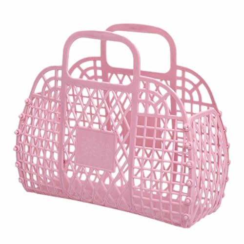 Jelly Basket Tasche Jelly Tragetasche Jelly Tasche Strand Jelly Geldbeutel Tasche Wiederverwendbare Kinder Strandtasche Strandtasche Mesh für Geschenk Spielzeug Lagerung von Syengery