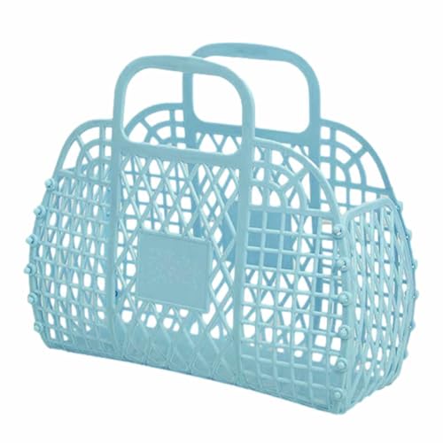 Jelly Basket Tasche Jelly Tragetasche Jelly Tasche Strand Jelly Geldbeutel Tasche Wiederverwendbare Kinder Strandtasche Strandtasche Mesh für Geschenk Spielzeug Lagerung von Syengery