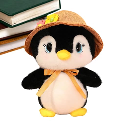 Syengery Pinguin Stofftier,Pinguinpuppe,Kuscheltiere Cartoon Pinguin Puppe - 9,8 Zoll weiches Pinguin-Plüschtier, Kinder-Plüschtierkissen für Kinder, Erwachsene, Mädchen und von Syengery