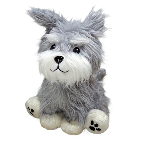 Syengery Plüschhund Spielzeug Für Kinder,Interaktives Plüsch Schnauzer Spielzeug | Kuscheltier Modell & Schlafbegleiter Geschenk Syengery Plüschhund Spielzeug Für Kinder,Interaktives Plüsch Schnauzer Spielzeug | Kuscheltier Modell & Schlafbegleiter Geschenk von Syengery