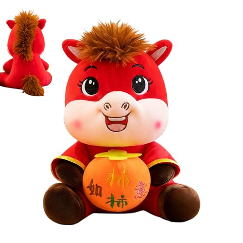 Syengery Stofftier - Plüschtier Chinesisches Neujahrs,Cartoon 2026 Reichtum Frieden Puppe Maskottchen für Wohnzimmer Kinderzimmer Nachttisch Party Syengery Stofftier - Plüschtier Chinesisches Neujahrs,Cartoon 2026 Reichtum Frieden Puppe Maskottchen für Wohnzimmer Kinderzimmer Nachttisch Party von Syengery